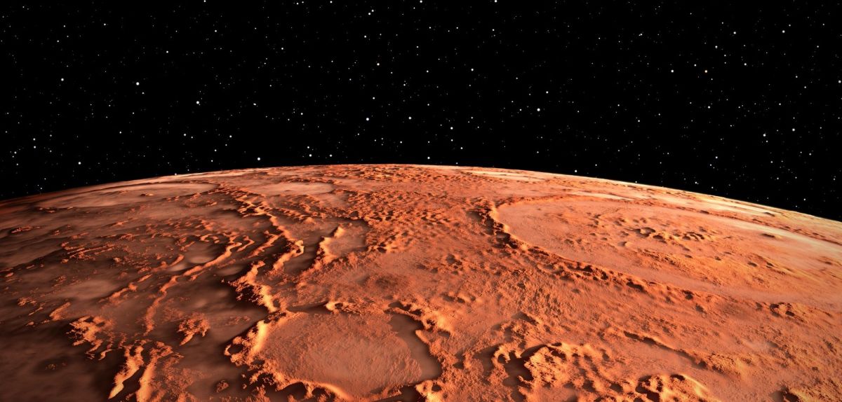 Marsoberfläche von oben