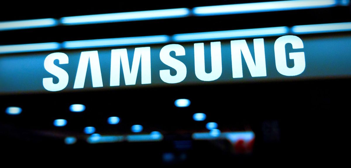 Samsung Logo an einem Geschäft