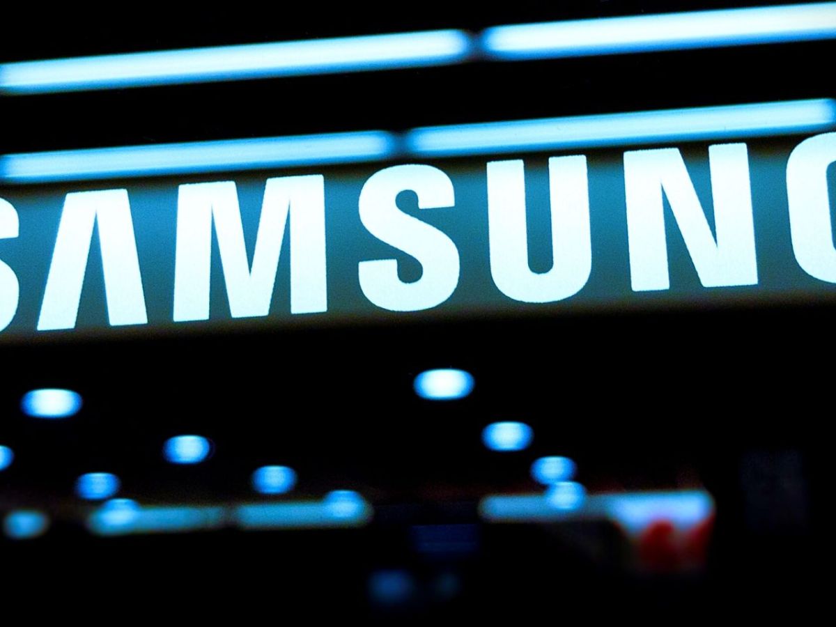 Samsung Logo an einem Geschäft