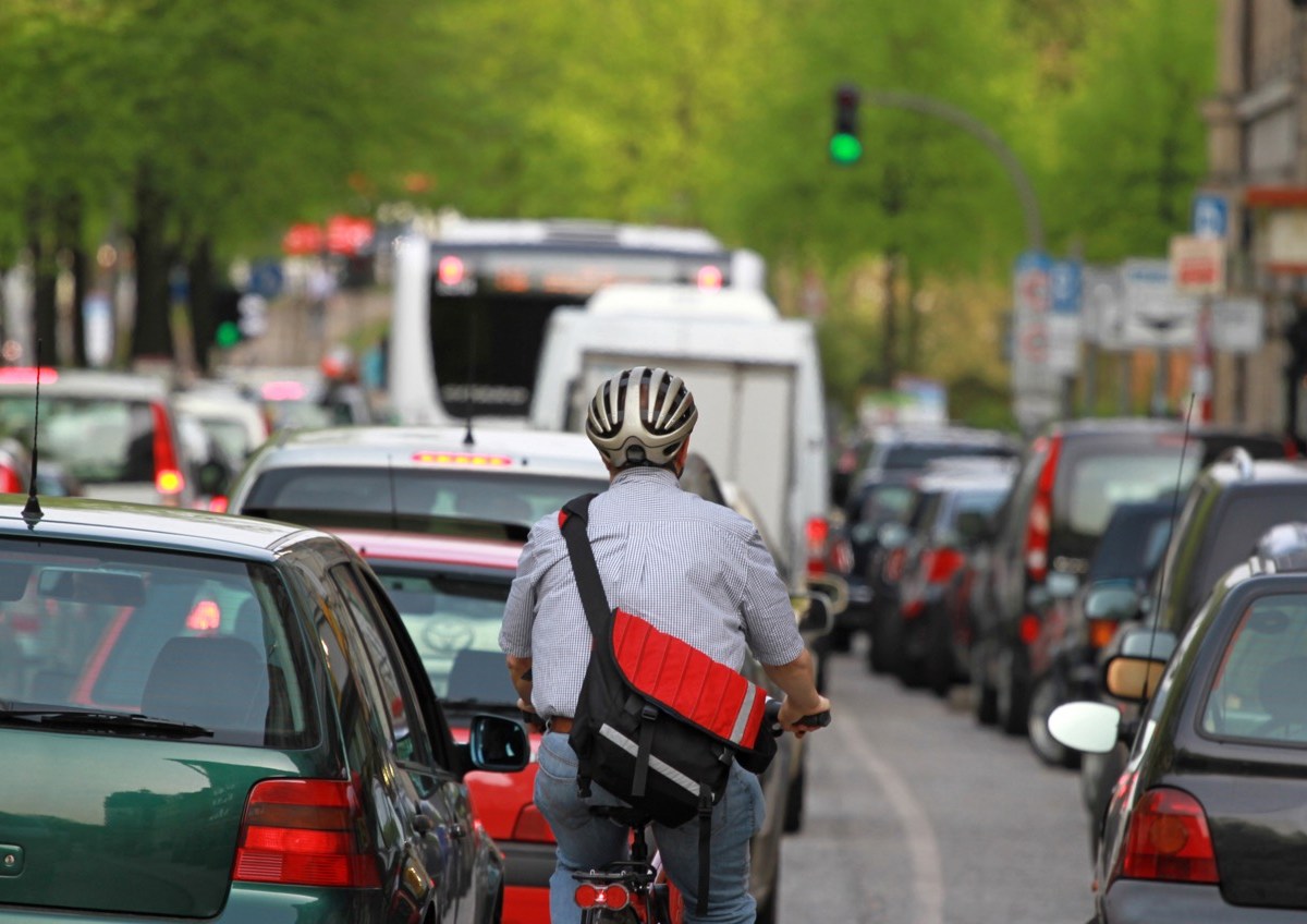 Stau im Straßenverkehr
