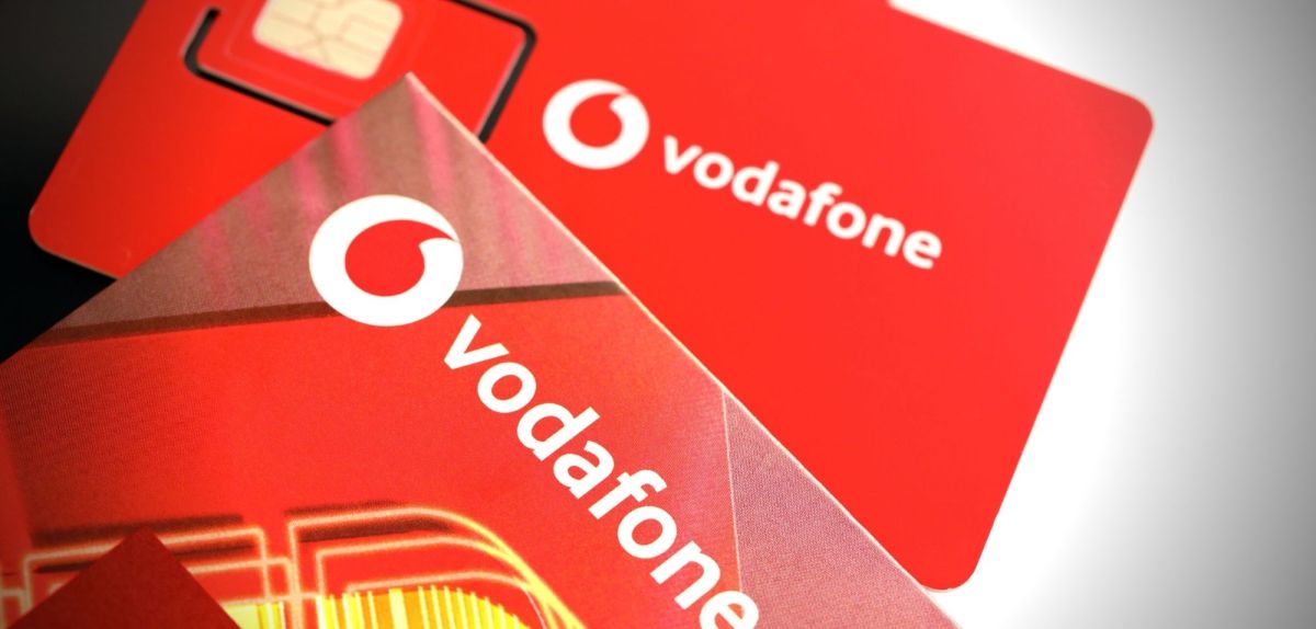 Vodadfone Sim Karte und Broschüre