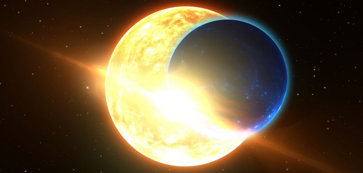 Ein im Transit befindlicher Exoplanet.