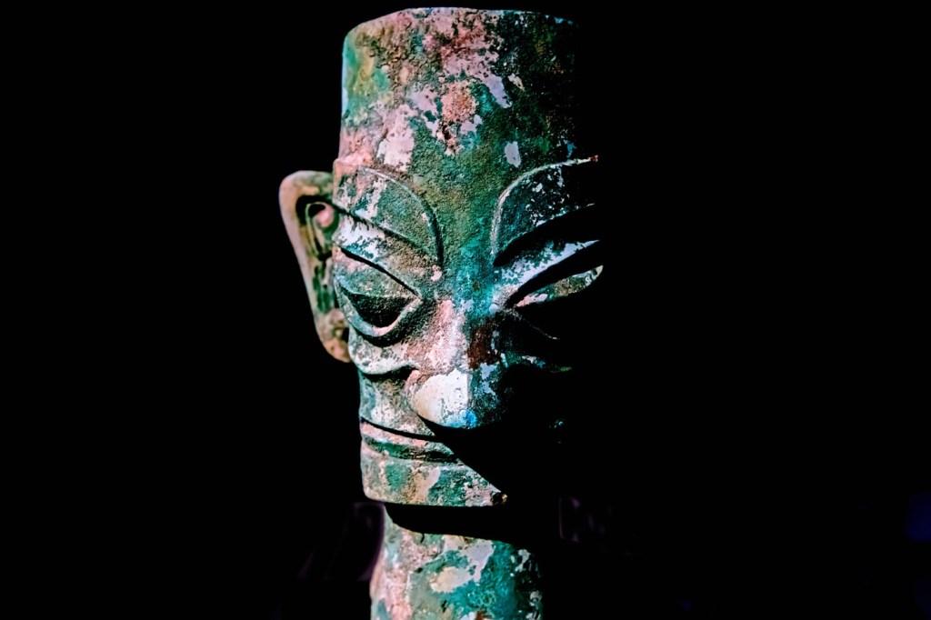 Skulptur der Sanxingdui-Kultur