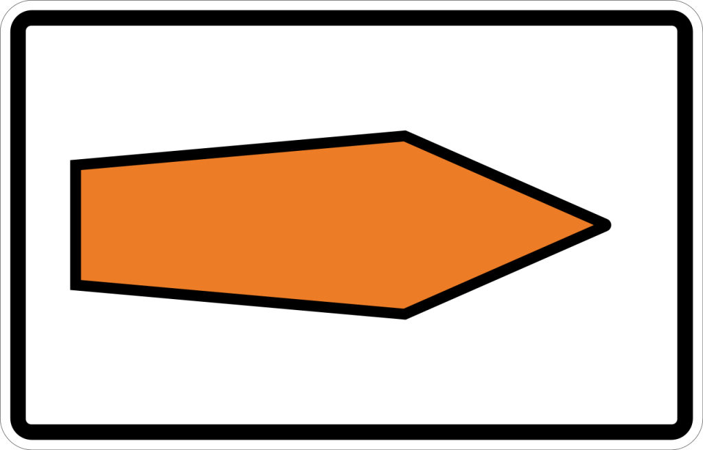 Verkehrszeichen 467 (Umlenkungspfeil)