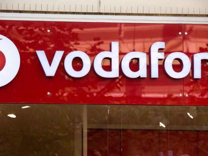 Vodafone Symbol an Geschäft