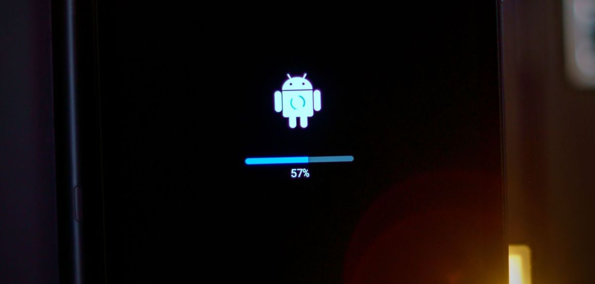 Android Logo auf dem Handy