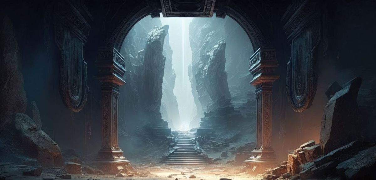 Eingang zu einer mystischen Höhle