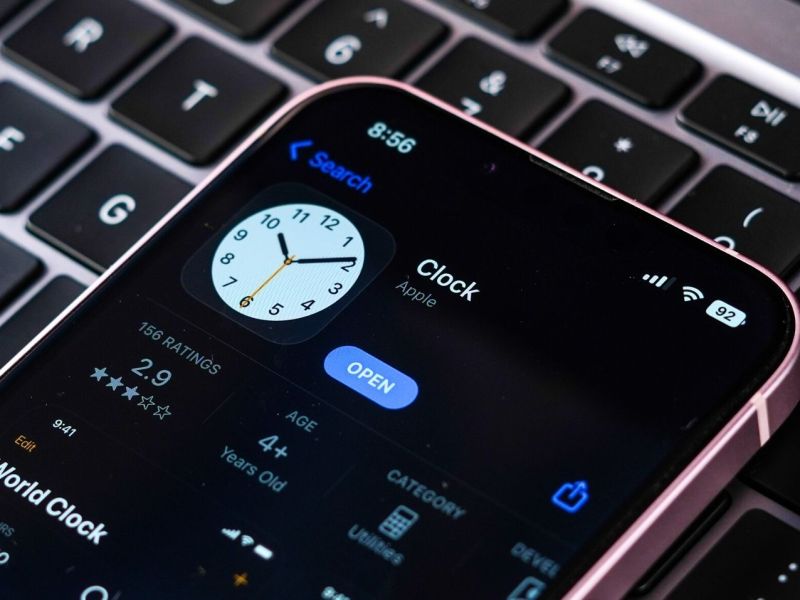 Uhren App auf dem iPhone