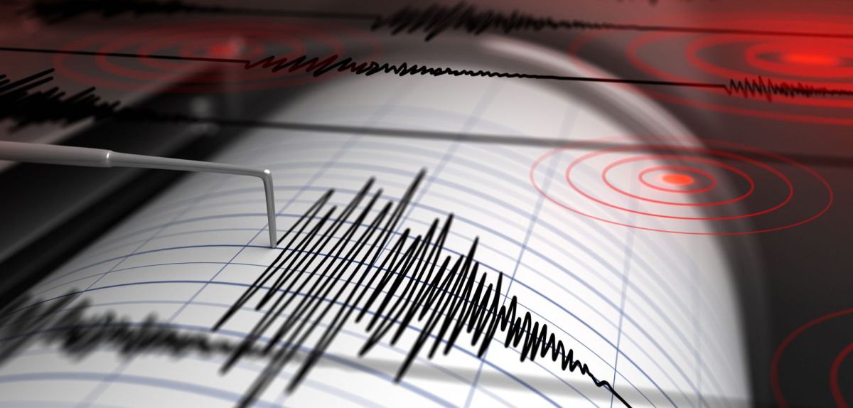 Aufzeichnung eines Seismographen