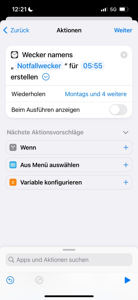Screenshot iPhone 13 Pro