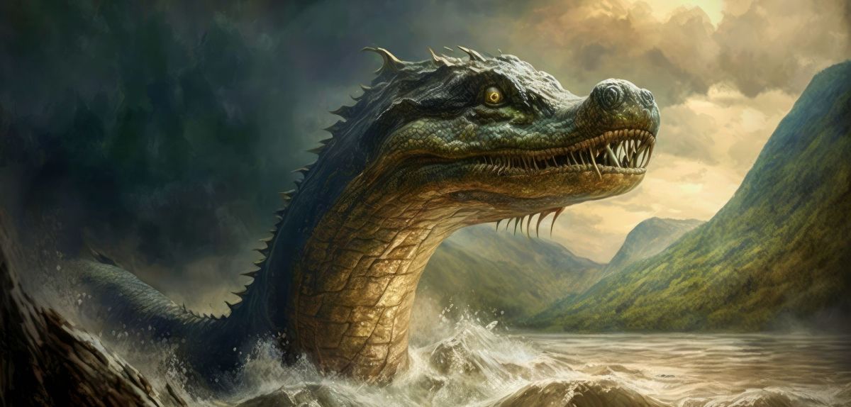 AI-Generiertes Monster von Loch Ness