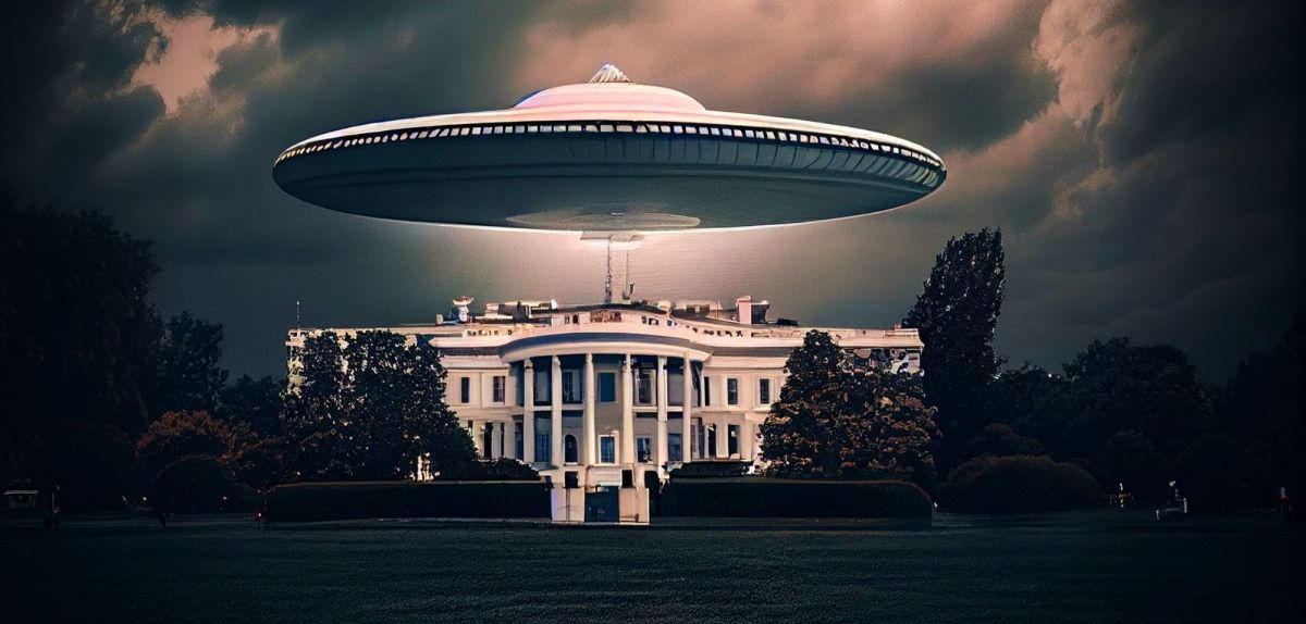 UFO über dem Weißen Haus