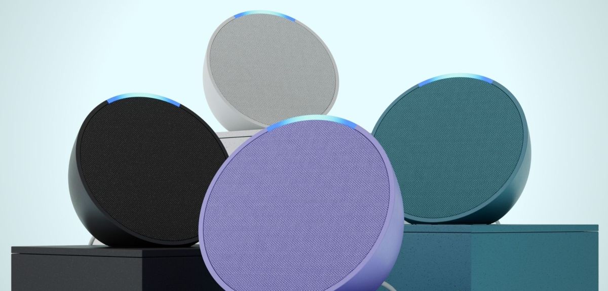 Amazon Echo Pop in unterschiedlichen Farben