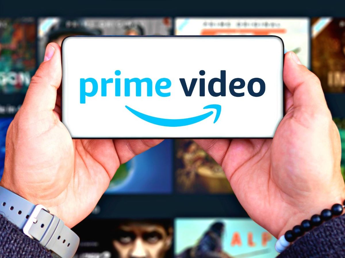 Amazon Prime Video Logo auf dem Handy