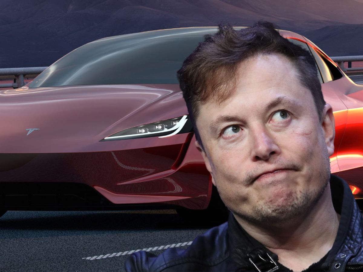 Elon Musk vor einem tesla