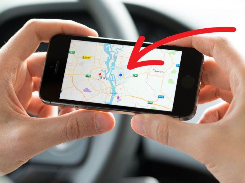 Google Maps blauer Punkt