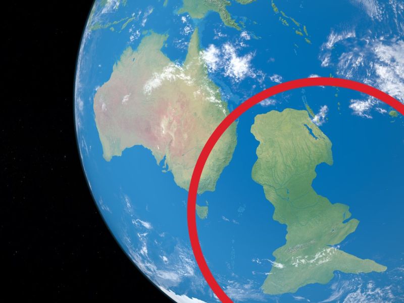 möglicher Kontinent Zealandia neben Australien