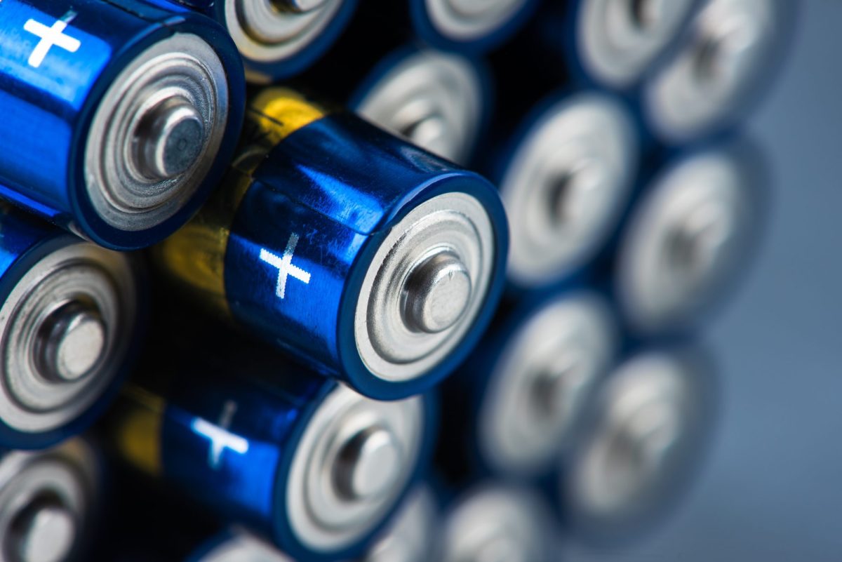 Aneinandergereihte Batterien