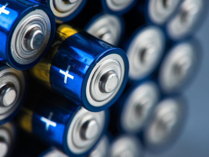 Aneinandergereihte Batterien