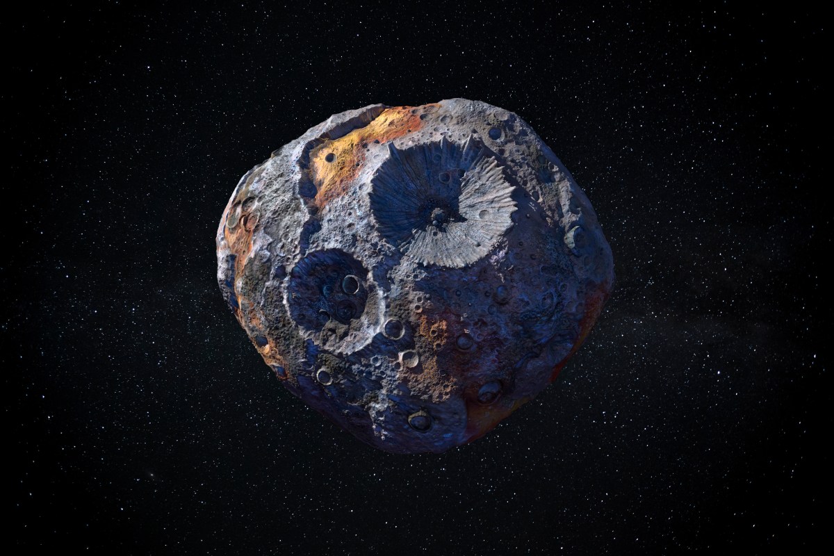 Asteroid mit vielen Kratern