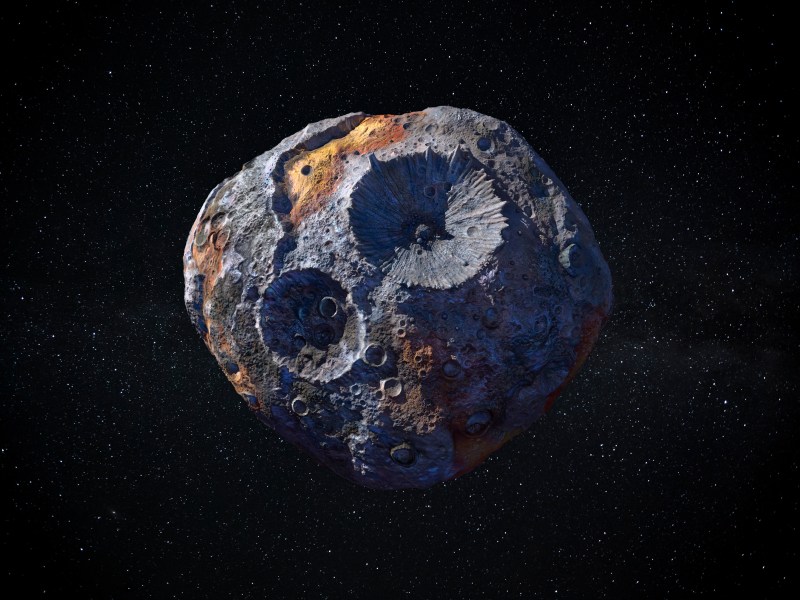 Asteroid mit vielen Kratern