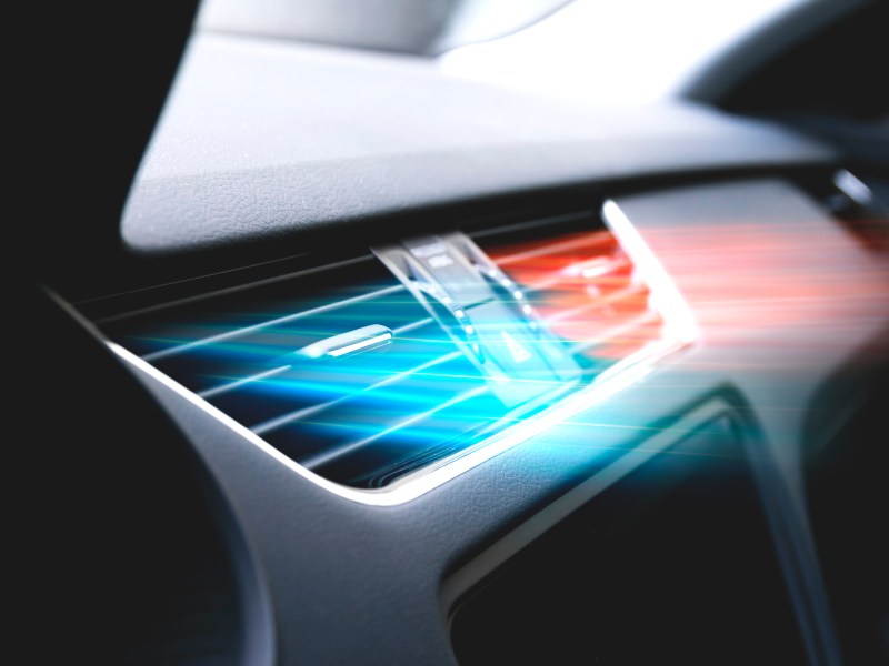 Lüftungsschlitze eines Autos