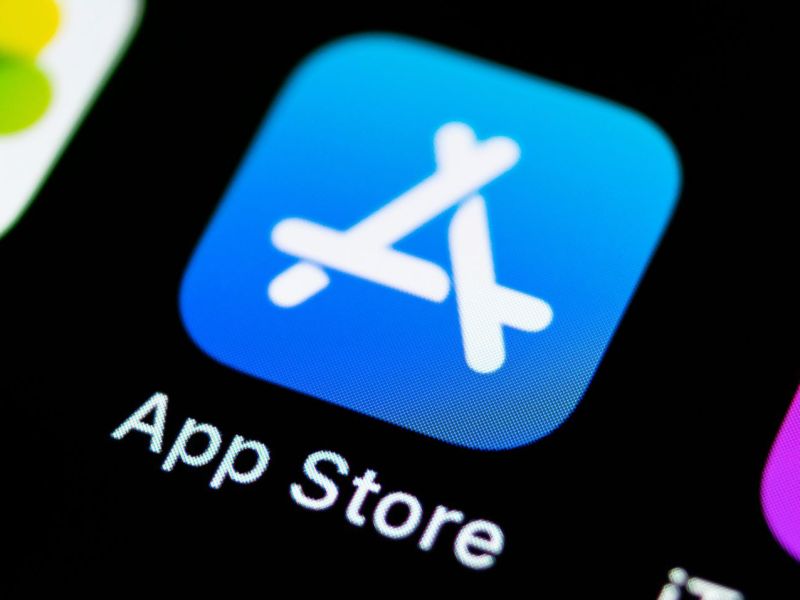 App Store-Icon auf einem Smartphone-Bildschirm.