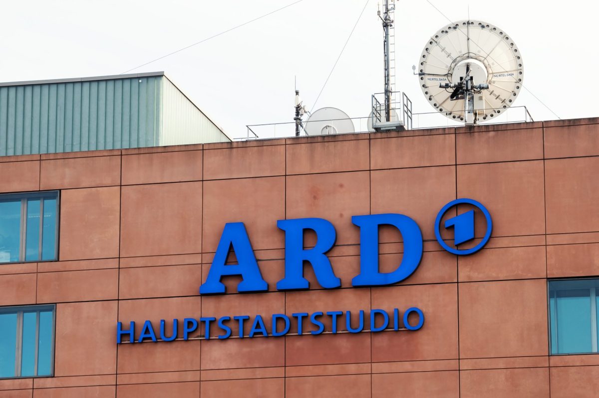 Ansicht des ARD Hauptstadtstudios in Berlin.