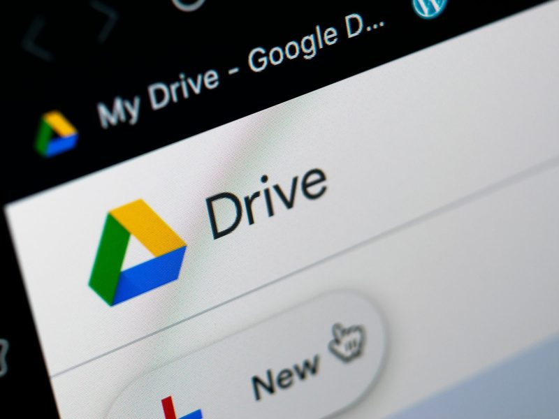 Eine Ansicht von Google Drive.