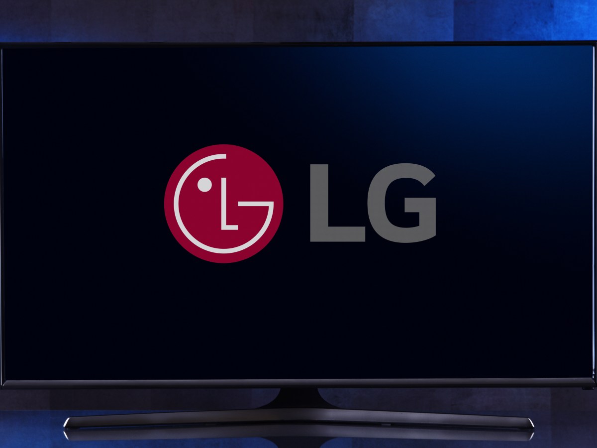 Fernseher mit einem LG-Logo