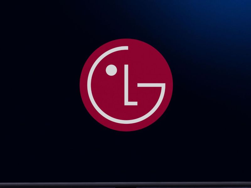 LG Logo auf dem Fernseher