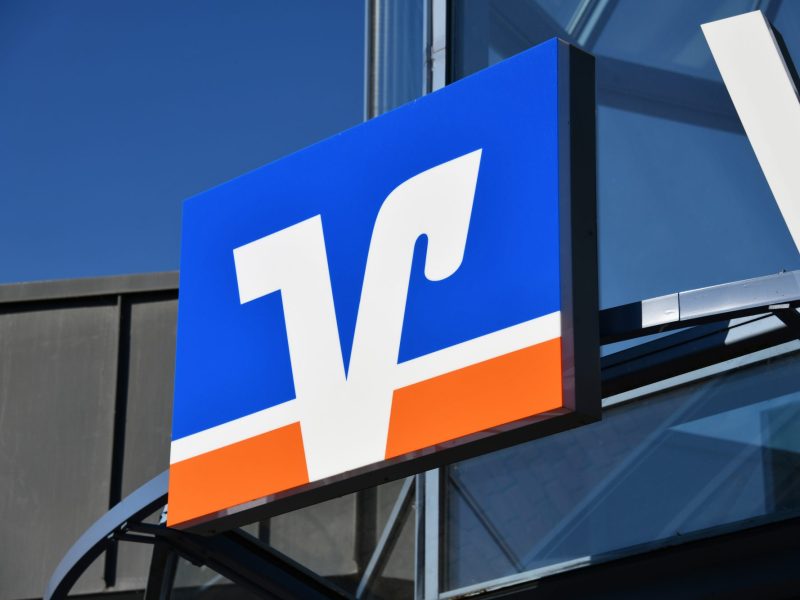 Logo der Volksbank.