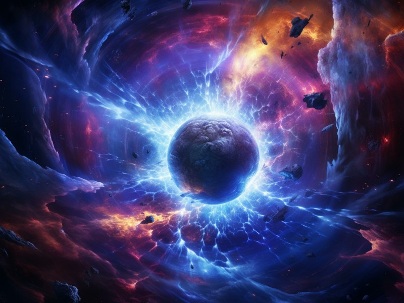 Neutronenstern im All