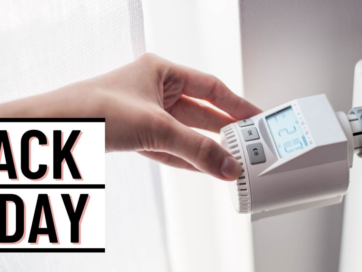 Smartes Thermostat an einer Heizung