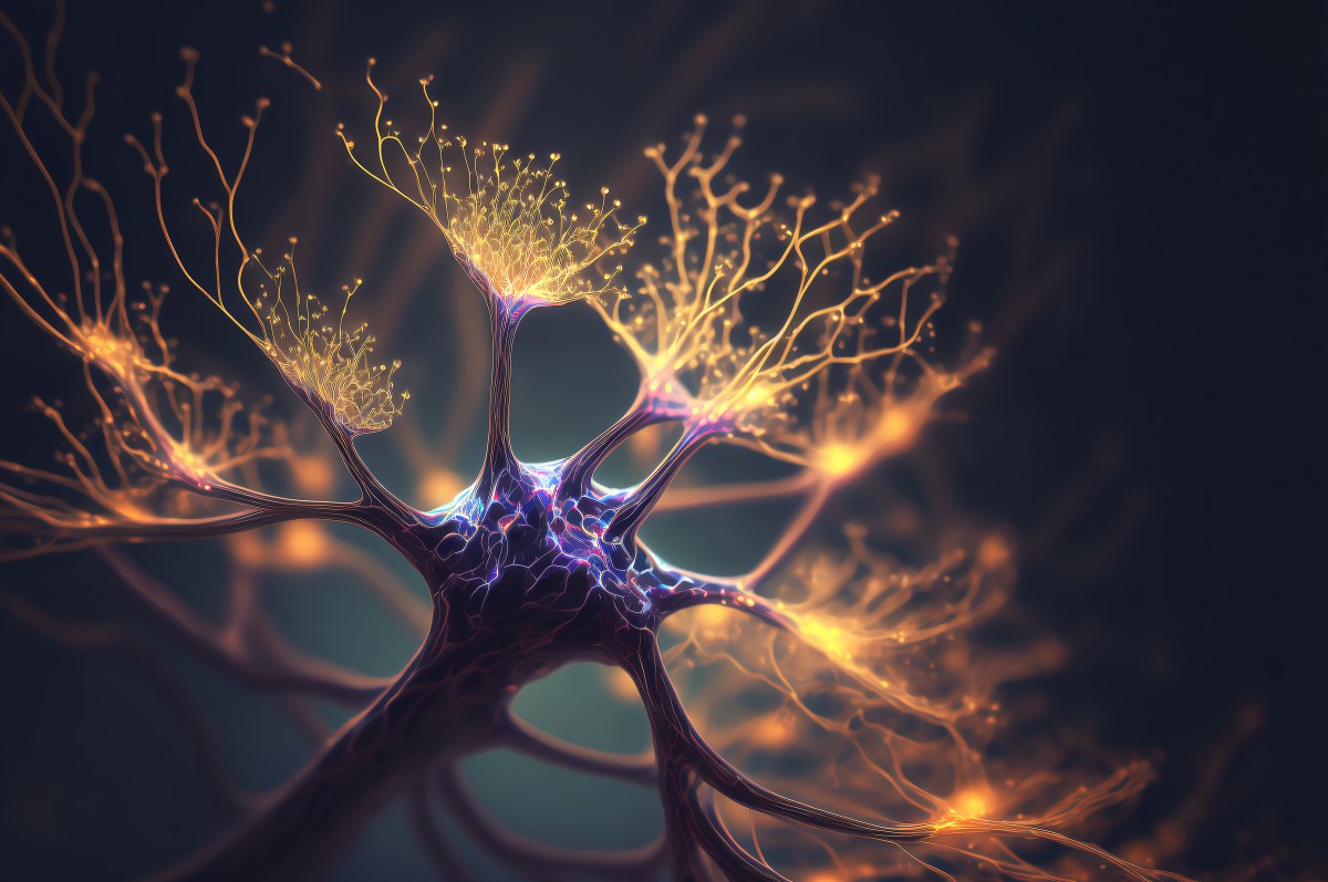 KI-generierte Illustration von Neuronen