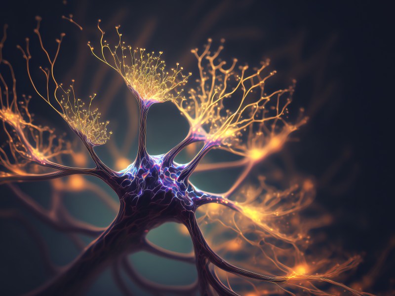 KI-generierte Illustration von Neuronen