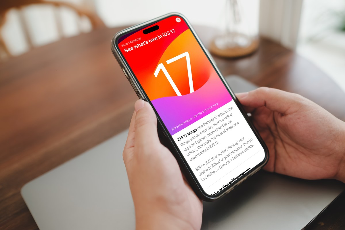 iOS 17 auf dem iPhone Bidschirm