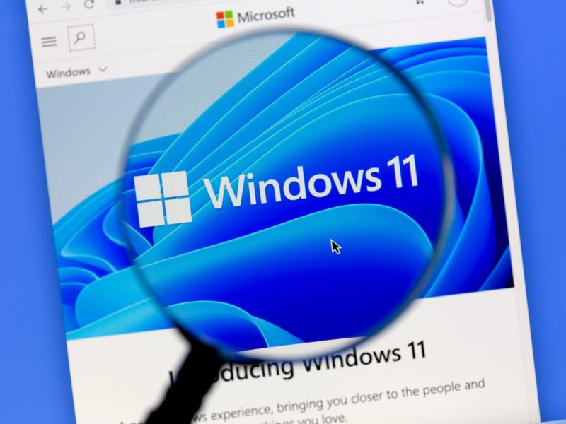 Windows 11 wird unter die Lupe genommen.