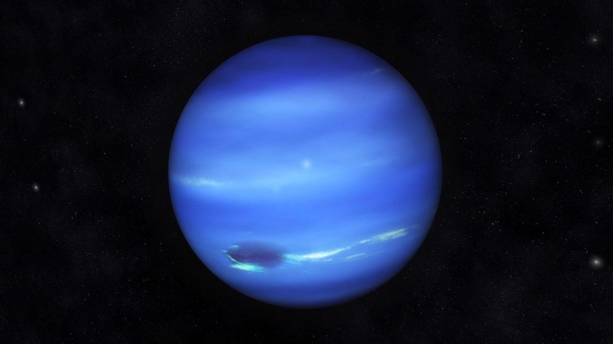 Ein Bild des Planeten Neptun.