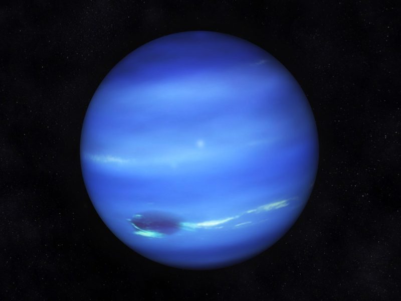 Ein Bild des Planeten Neptun.