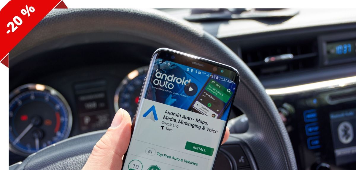 Android Auto auf einem Smartphone
