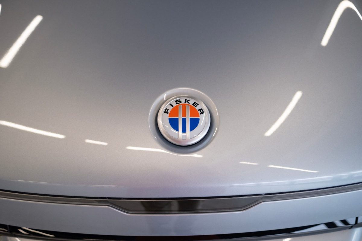 Fisker-Logo auf einer Motorhaube