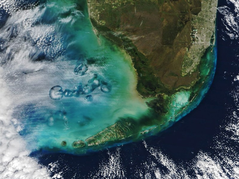 Cavum-Wolken über dem Golf von Mexiko