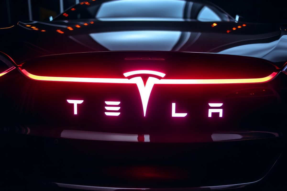 Heck eines Tesla Roadsters