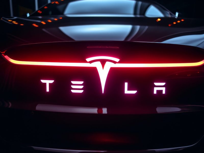 Heck eines Tesla Roadsters