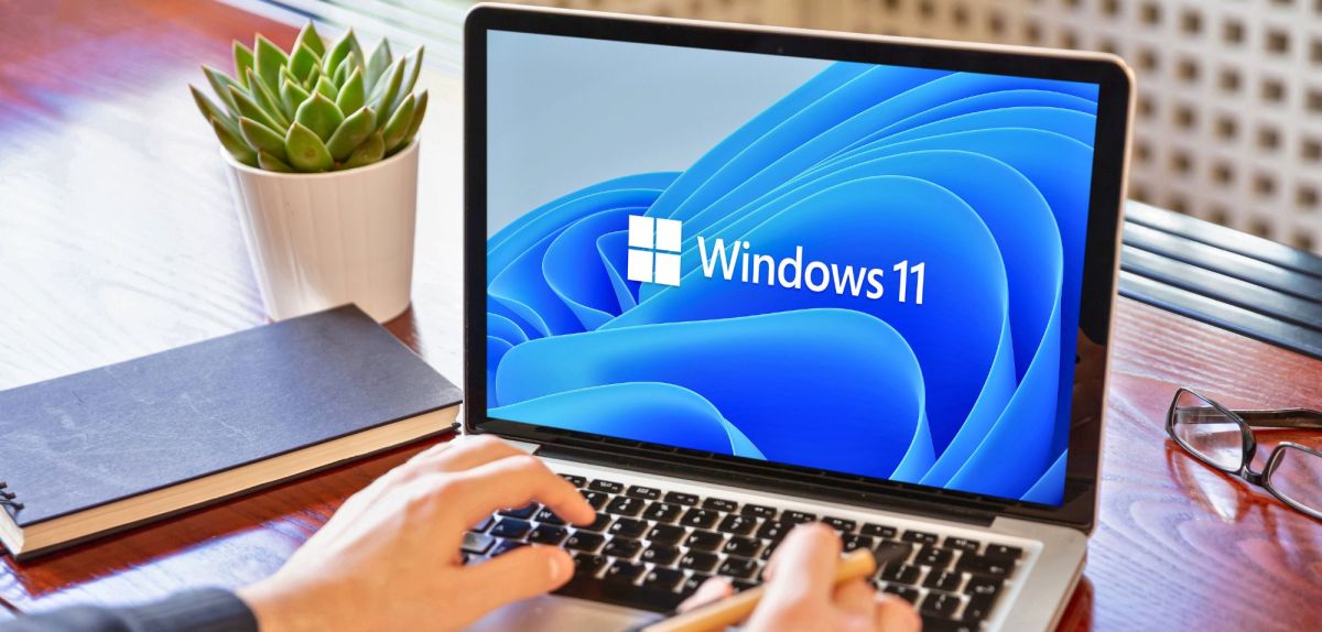 Laptop mit Windows 11