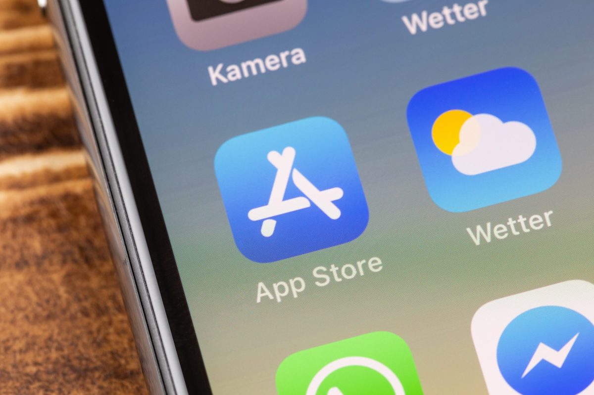 App Store Symbol auf dem Handy.