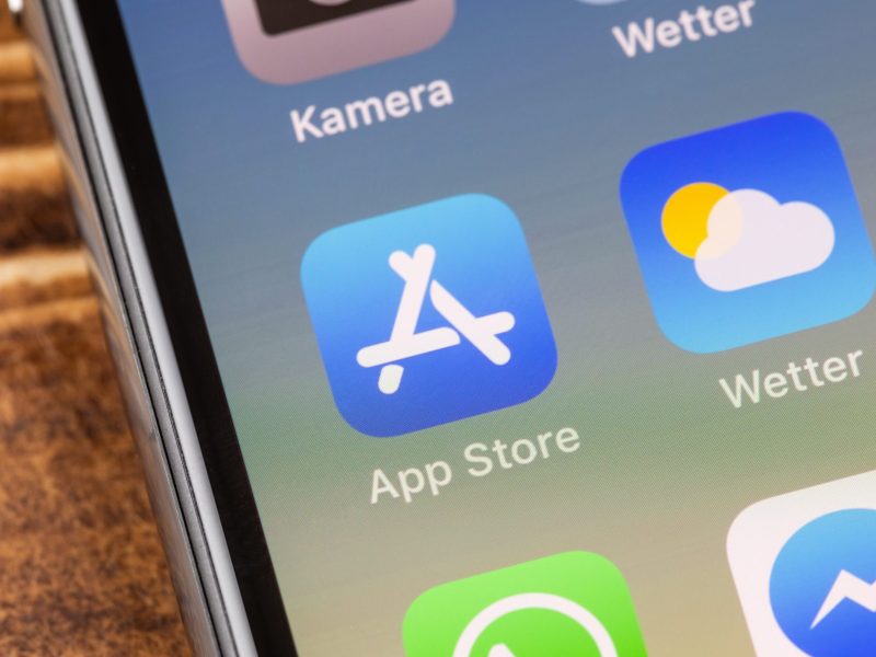 App Store Symbol auf dem Handy.