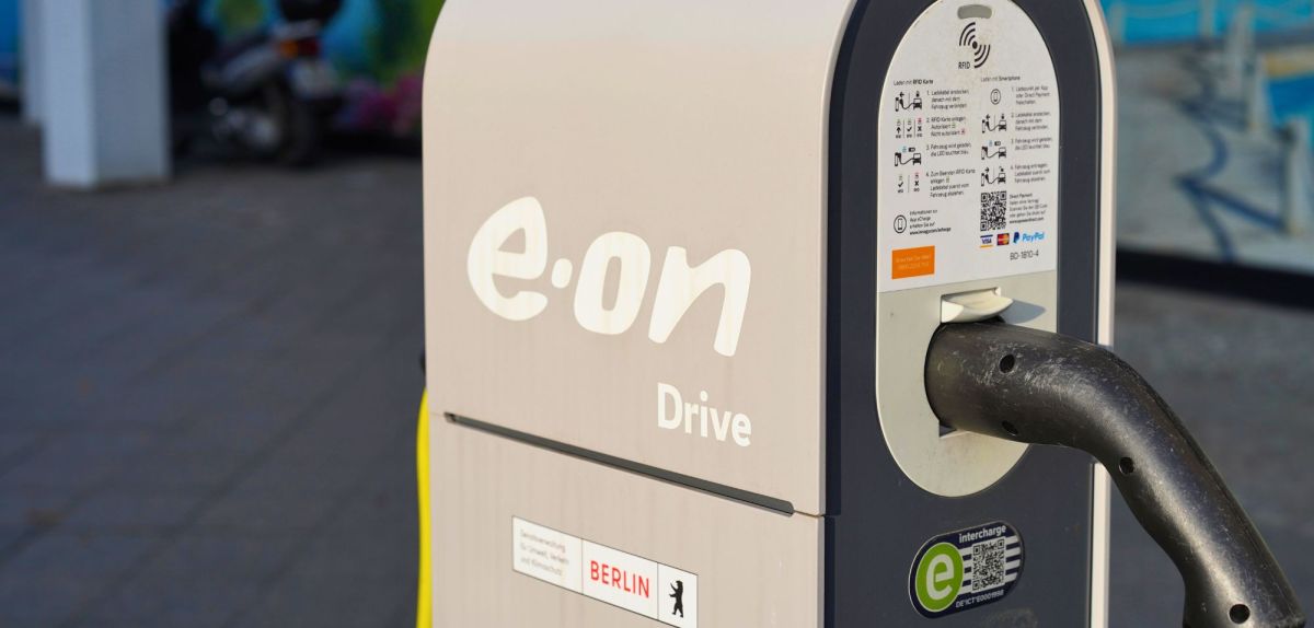 E.ON-Ladesäule für Elektroautos