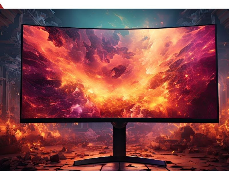 KI-generiertes Bild eines Gaming-Monitors